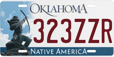 OK license plate 323ZZR