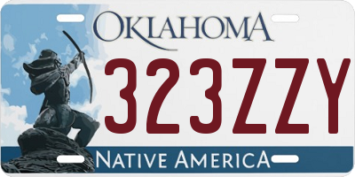 OK license plate 323ZZY