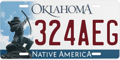 OK license plate 324AEG