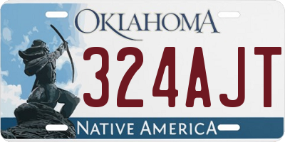 OK license plate 324AJT