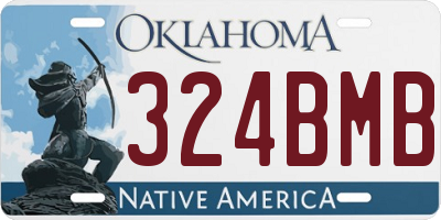 OK license plate 324BMB