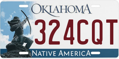 OK license plate 324CQT