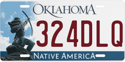 OK license plate 324DLQ