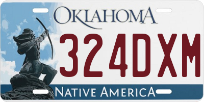 OK license plate 324DXM