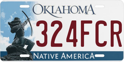 OK license plate 324FCR