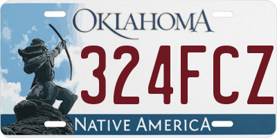 OK license plate 324FCZ