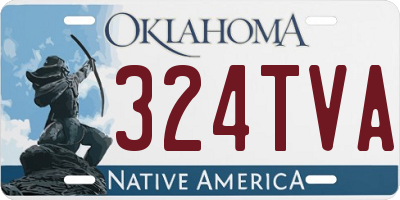 OK license plate 324TVA