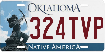 OK license plate 324TVP