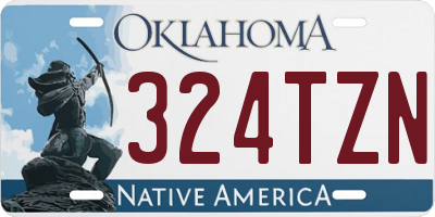 OK license plate 324TZN
