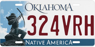 OK license plate 324VRH