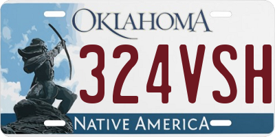 OK license plate 324VSH