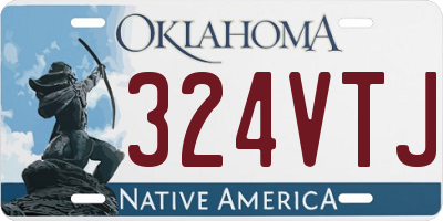 OK license plate 324VTJ