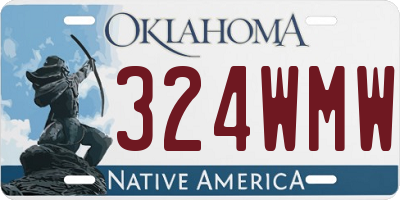 OK license plate 324WMW