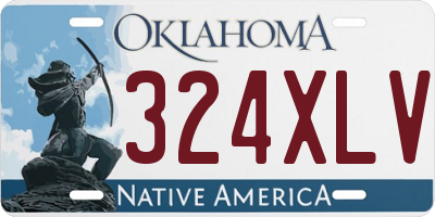 OK license plate 324XLV