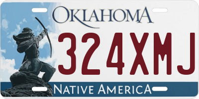 OK license plate 324XMJ