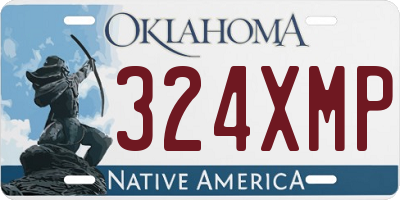 OK license plate 324XMP
