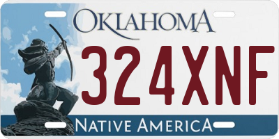 OK license plate 324XNF