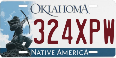 OK license plate 324XPW