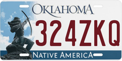 OK license plate 324ZKQ