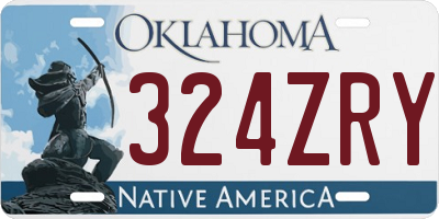 OK license plate 324ZRY