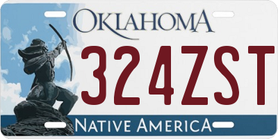 OK license plate 324ZST