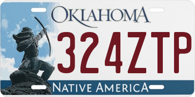 OK license plate 324ZTP