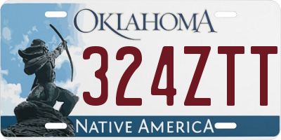 OK license plate 324ZTT