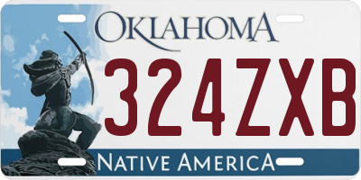 OK license plate 324ZXB