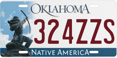 OK license plate 324ZZS