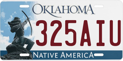 OK license plate 325AIU