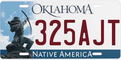 OK license plate 325AJT