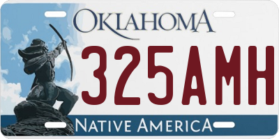OK license plate 325AMH