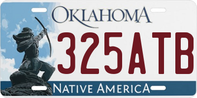 OK license plate 325ATB