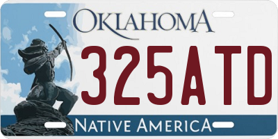 OK license plate 325ATD