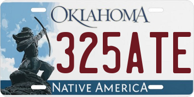 OK license plate 325ATE