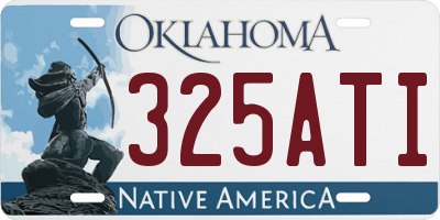 OK license plate 325ATI