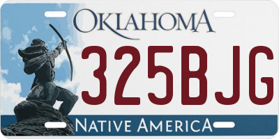 OK license plate 325BJG