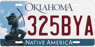 OK license plate 325BYA
