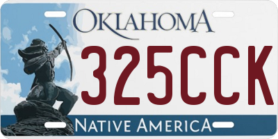 OK license plate 325CCK