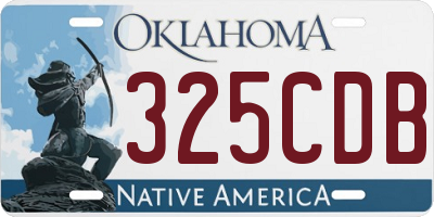 OK license plate 325CDB