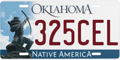 OK license plate 325CEL