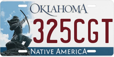 OK license plate 325CGT
