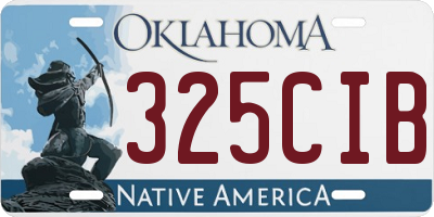 OK license plate 325CIB