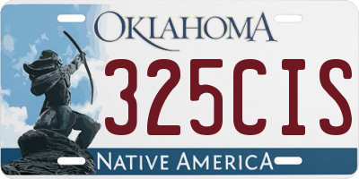 OK license plate 325CIS