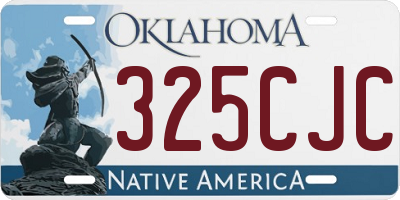OK license plate 325CJC
