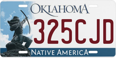 OK license plate 325CJD