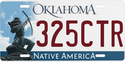 OK license plate 325CTR