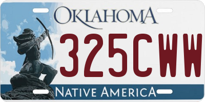 OK license plate 325CWW