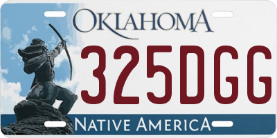 OK license plate 325DGG