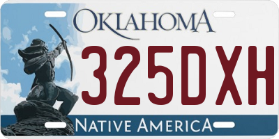 OK license plate 325DXH
